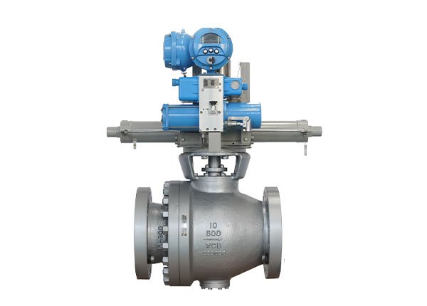 10" 600磅 WCB 电液联动硬密封耐磨C型球阀